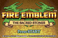 Fire Emblem - The Sacred Stones Title Screen
